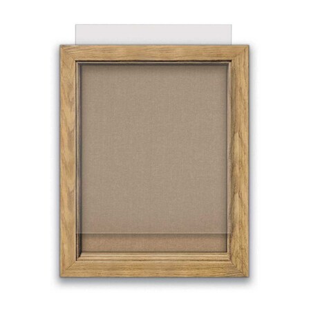 United Visual Products Indoor Enclosed Combo Board, 72"x36", Gold Frame/Grey & Pumice UVCB7236G-GREY-PUMICE